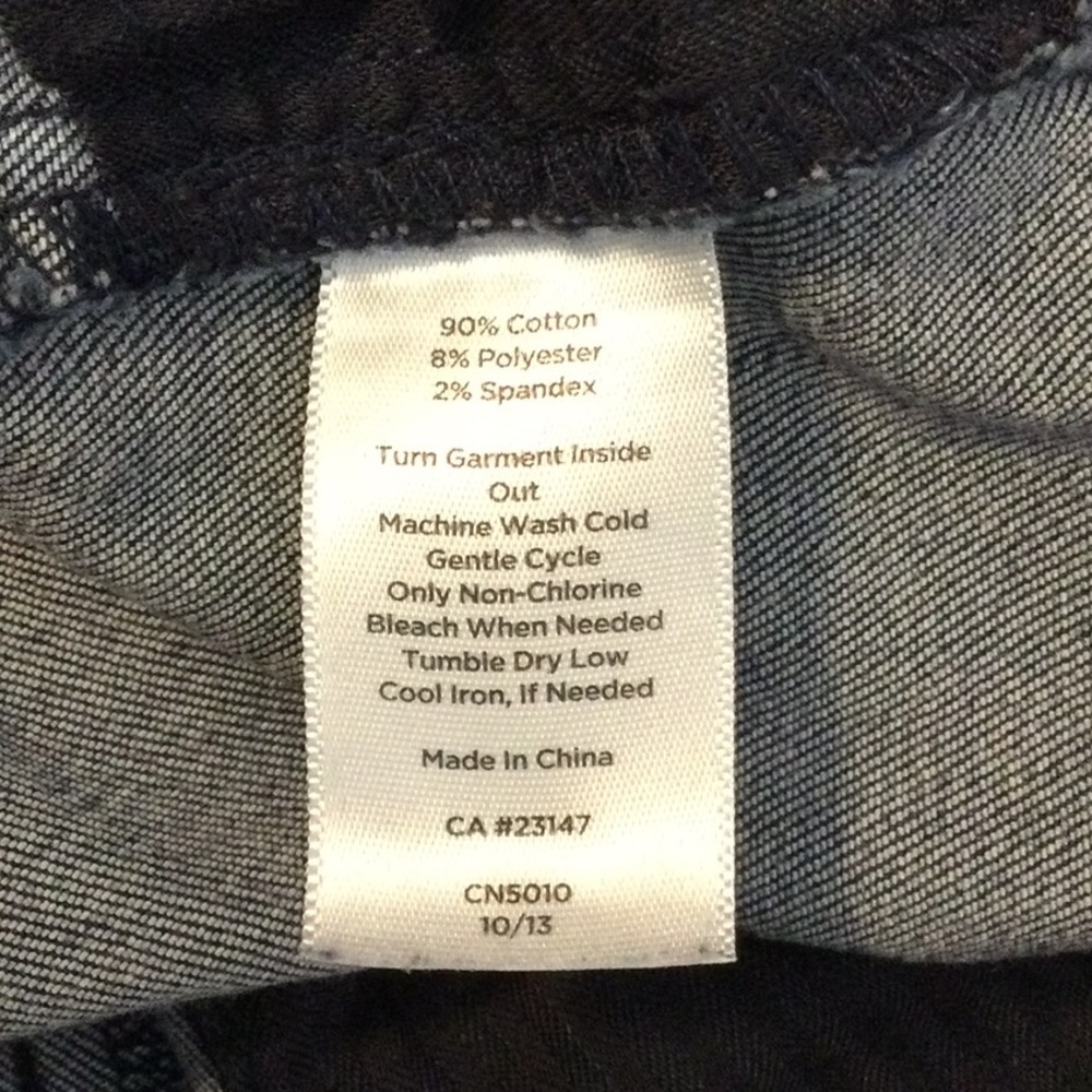 6 Talbots Heritage Ankle Side Zip Blue Denim Jeans - Picture 16 of 16